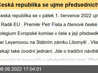 Česká republika se ujme předsednictví v Radě EU - 1. července 2022