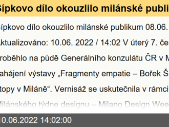 Šípkovo dílo okouzlilo milánské publikum