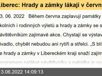 Liberec: Hrady a zámky lákají v červnu na výstavy, střelce, Zdislavu i Honzu Dědka