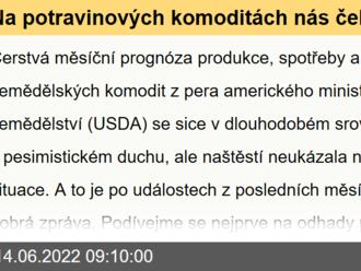 Na potravinových komoditách nás čeká těžké období. Výhled se ale dále nezhoršuje - Rozbřesk