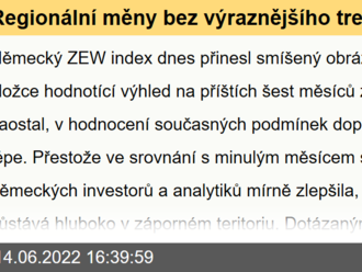 Regionální měny bez výraznějšího trendu  