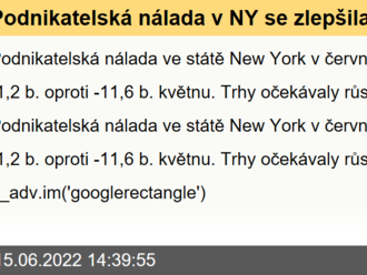 Podnikatelská nálada v NY se zlepšila