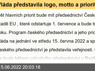 Vláda představila logo, motto a priority českého předsednictví v Radě EU