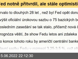 Fed notně přitvrdil, ale stále optimisticky věří v měkké přistání  