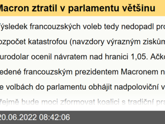 Macron ztratil v parlamentu většinu