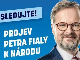 Projev Petra Fialy k národu  