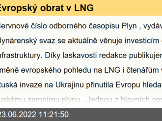 Evropský obrat v LNG