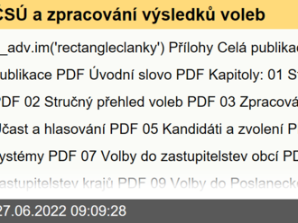 ČSÚ a zpracování výsledků voleb