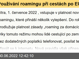 Používání roamingu při cestách po EU bude dalších 10 let jako za domácích podmínek