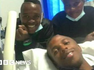 Cricketer reunited with SA family after UK attack