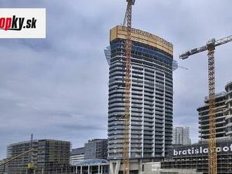 Eurovea Tower už teraz láme rekordy: Prvý slovenský mrakodrap je takmer hotový! FOTO Takto pekne rastie