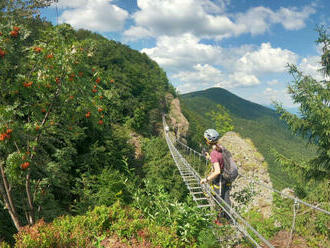 Via ferrata Skalka pri Kremnici s certifikovaným horským sprievodcom a s najdlhším lanovým mostom