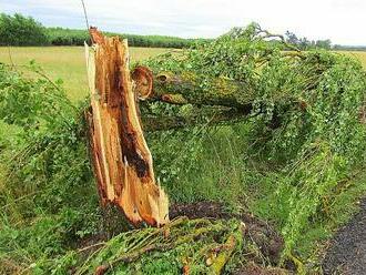 Meteorologové potvrdili výskyt tornáda na Táborsku, vír se dotkl země u Svin