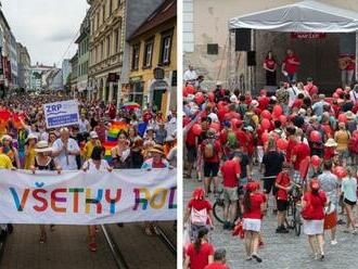 Dúhový Pride má aj protipól: Hrdí na rodinu vyšli do ulíc tiež, VIDEO a FOTO