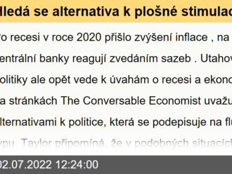 Hledá se alternativa k plošné stimulaci - Víkendář