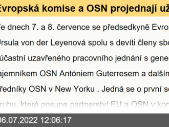 Evropská komise a OSN projednají užší spolupráci na uzavřeném jednání v New Yorku