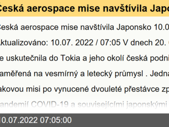 Česká aerospace mise navštívila Japonsko