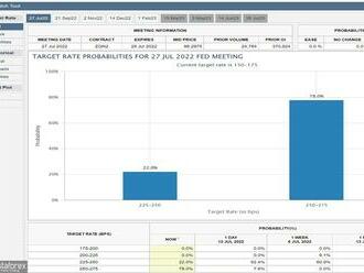 Americká úroková sazba by mohla v červenci vzrůst o 100 bazických bodů