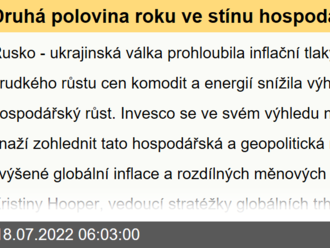 Druhá polovina roku ve stínu hospodářských a geopolitických rizik podle Invesco