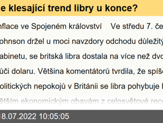 Je klesající trend libry u konce?