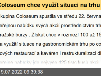 Coloseum chce využít situaci na trhu a do pěti let 25 restaurací a 50 kaváren Pascucci. Upisuje akcie na trhu START. Jak je získat?  