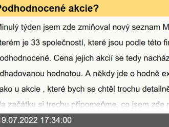 Podhodnocené akcie?