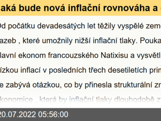 Jaká bude nová inflační rovnováha a co stálo za nízkou inflací v posledních 30 letech?