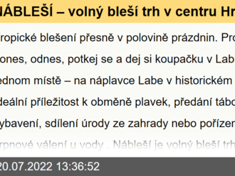 NÁBLEŠÍ – volný bleší trh v centru Hradce Králové