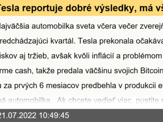 Tesla reportuje dobré výsledky, má však aj problémy - VIDEO