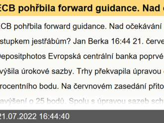 ECB pohřbila forward guidance. Nad očekávání vyšší sazby ústupkem jestřábům?