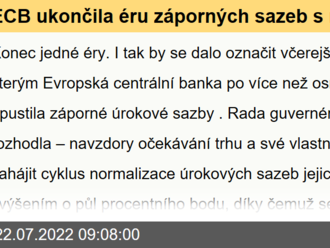 ECB ukončila éru záporných sazeb s novým TPI v zádech - Rozbřesk