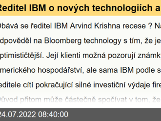 Ředitel IBM o nových technologiích a dalším vývoji v ekonomice - Víkendář