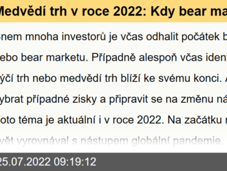 Medvědí trh v roce 2022: Kdy bear market dosáhne svého dna?