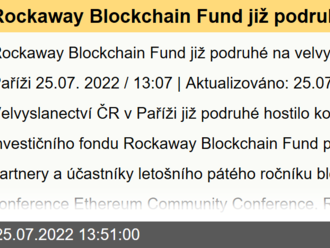 Rockaway Blockchain Fund již podruhé na velvyslanectví ČR v Paříži