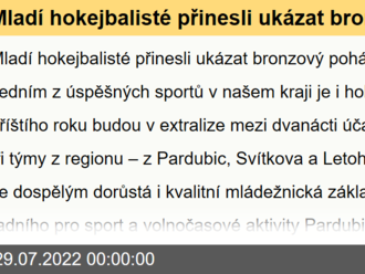 Mladí hokejbalisté přinesli ukázat bronzový pohár