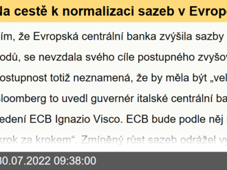 Na cestě k normalizaci sazeb v Evropě - Víkendář