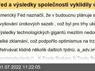 Fed a výsledky společností vyklidily cestu býkům - Týden na trzích