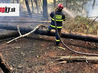 FOTO Požiar v národnom parku České Švajčiarsko sa rozšíril: Turistov musia evakuovať, zasahuje armádny vrtuľník