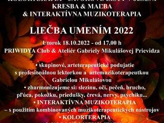 LIEČBA UMENÍM 2022 - KRESBA MAĽBA INTERAKTÍVNA MUZIKOTERAPIA