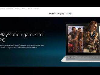 Sony spustilo web venovaný PlayStation hrám dostupným na PC