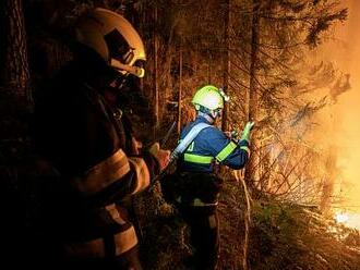 Policie vyšetřuje požár v Českém Švýcarsku jako trestný čin obecné ohrožení