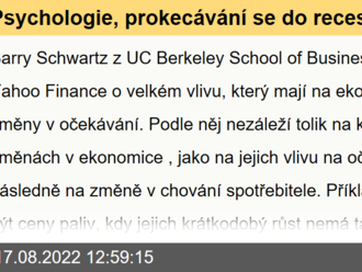 Psychologie, prokecávání se do recese a inflační hysterie médií