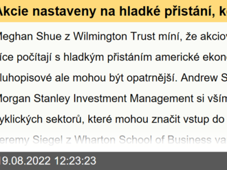 Akcie nastaveny na hladké přistání, kolaps zisků nepřichází, firmy hovoří o přesunu výroby blíže domů - Perly týdne