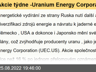 Akcie týdne -Uranium Energy Corporation  