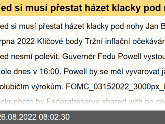 Fed si musí přestat házet klacky pod nohy