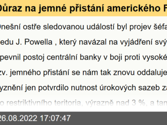 Důraz na jemné přistání amerického Fedu je minulostí  