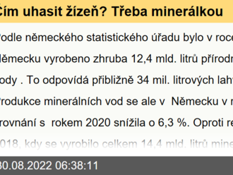 Čím uhasit žízeň? Třeba minerálkou