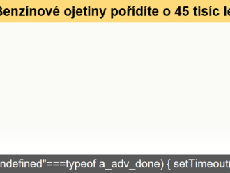 Benzínové ojetiny pořídíte o 45 tisíc levněji a s menším nájezdem než dieselové