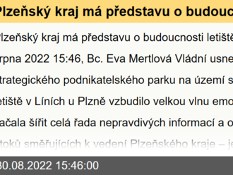 Plzeňský kraj má představu o budoucnosti letiště v Líních