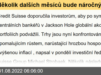 Několik dalších měsíců bude náročných. Credit Suisse sráží svůj pohled na akcie